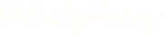 Velocity Rising company scripture style logo.